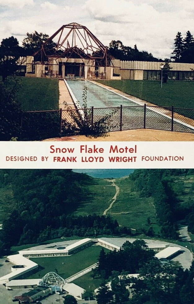 Snow Flake Motel - Old Post Card View (newer photo)